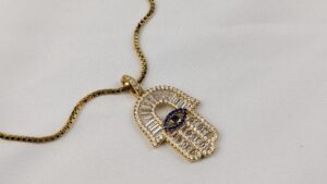 Mano de Fátima con Circonias Cúbicas